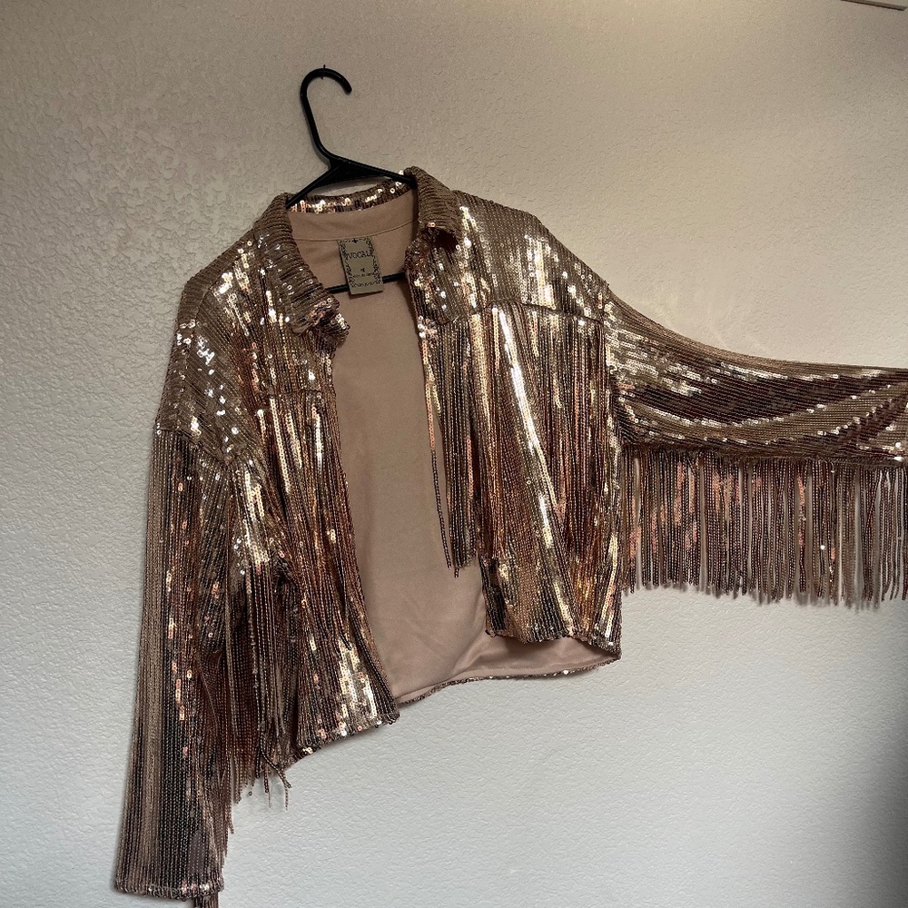 Rose Gold Sequin Jacket